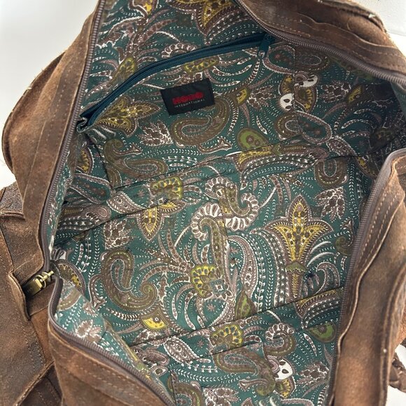 Hobo International Vintage Brown Leather Tote Bag With Braided Straps - Picture 11 of 14